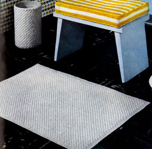 Bath Mat & Scrap Basket Cover Pattern