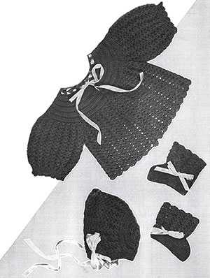 Crochet Baby Set Pattern #724