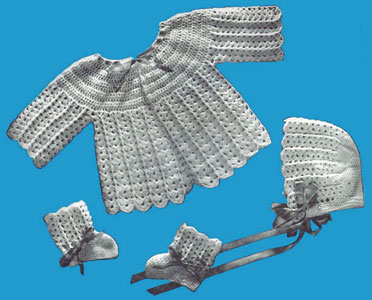 Crochet  Baby Set #206 Pattern
