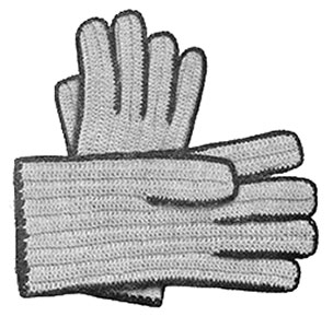 Ladies Crochet Gloves Pattern #618