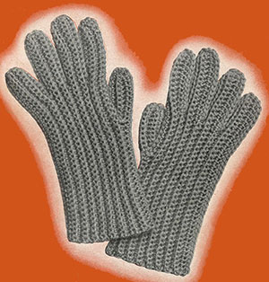 Mens Crochet Gloves Pattern #624