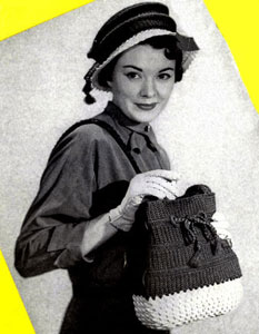 Town 'n Country Hat & Bag Set Pattern