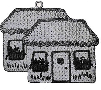 Cottages Pot Holder Pattern