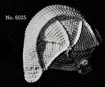 Crocheted Aviator Cap Pattern #6025