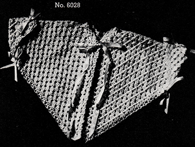 Baby's Crocheted Sacque Pattern #6028