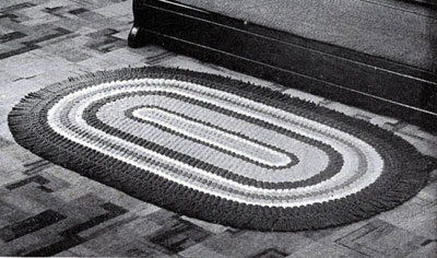 Crocheted Oval Rug Pattern