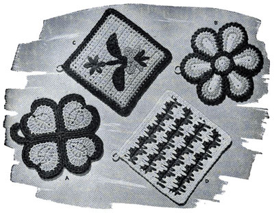 Crocheted Pot Holders Patterns