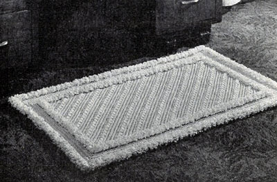 Two Toned Triumph Crocheted Rug Pattern