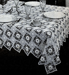 New Angles Tablecloth Pattern