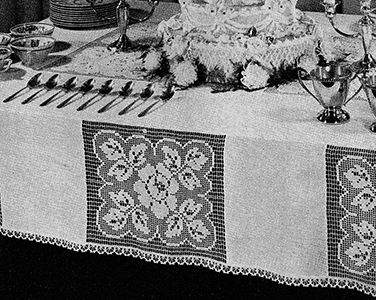 June Wedding Tablecloth Pattern #5