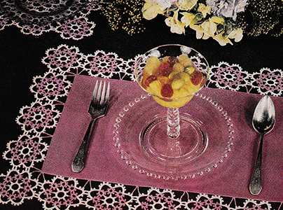 Crocheted Tatting Table Doily Pattern #3