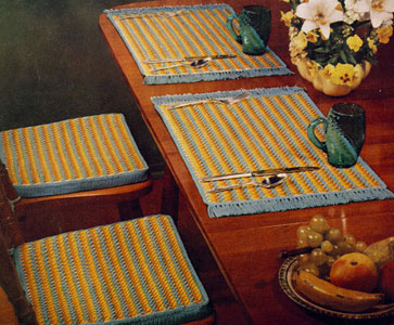Place Mats and Chair Pad Covers Pattern