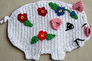 Perky Pig Potholder Pattern