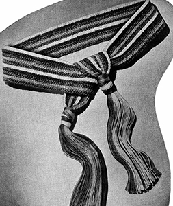 Peasant Stripe Belt Pattern #2311