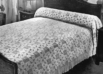 Popcorn Whirl Bedspread Pattern #645