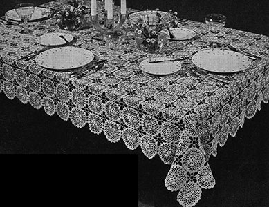 Spinning Wheel Tablecloth Pattern #7148