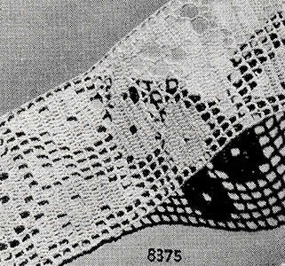 Filet Crochet Insertion Pattern #8375