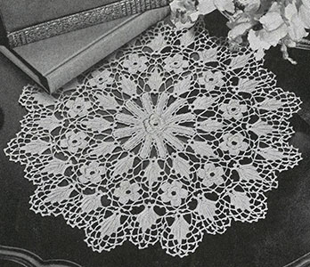 Irish Crochet Doily Pattern #7575