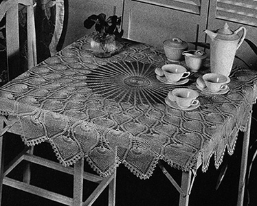 Pineapple Tablecloth Pattern #7592
