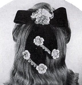 Bow and Flower Hair-Do Pattern #1162