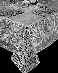 Banquet Beauty Tablecloth Pattern #7568