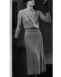 Two Piece Surplice Dress Pattern #126