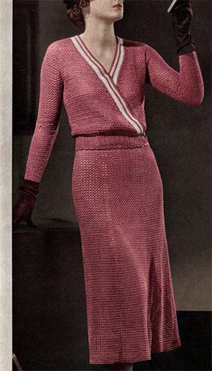 Two Piece Surplice Dress Pattern #126