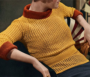 Crocheted Overblouse Pattern #129