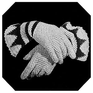 Crocheted Glove with Triangular Flare Cuff Pattern #229