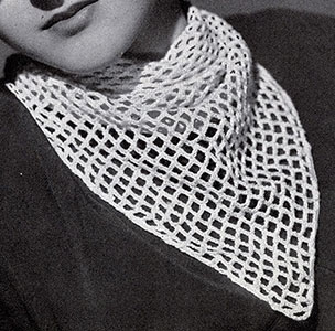 Triangular Chain Mesh Scarf Pattern #214