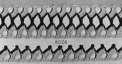 Tristan and Isolde Edging & Insertion Pattern #8006