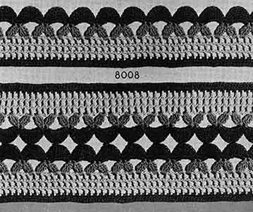 Darby and Joan Edging & Insertion Pattern #8008