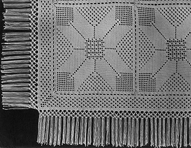 Eight Section Star Block Bedspread Pattern #611