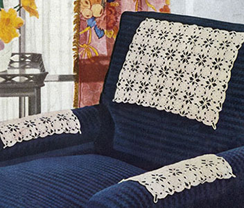 Flowery Chair Set Pattern #7032