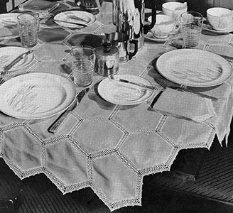 Hexagonal Tablecloth Pattern #787