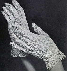 Irish Crochet Glove Pattern #2258