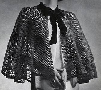 Fishnet Evening Cape Pattern #445