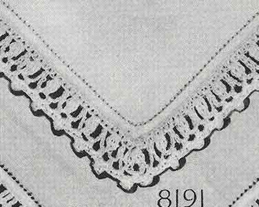 Handkerchief Edging Pattern, No. 8191