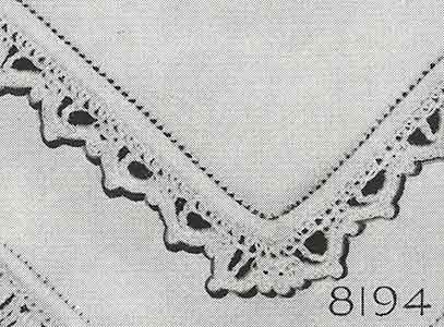 Handkerchief Edging Pattern, No. 8194