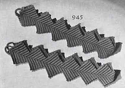 Tie Backs Pattern, No. 945