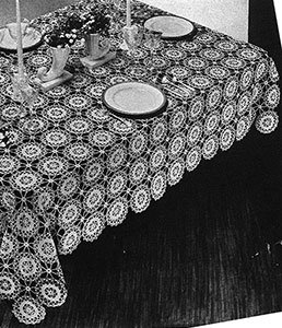 Flower Wheel Tablecloth Pattern #7066