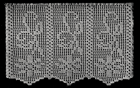Antimacassar in Filet Crochet Pattern #65