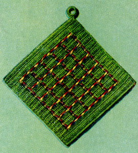 Green Plaid Potholder Pattern