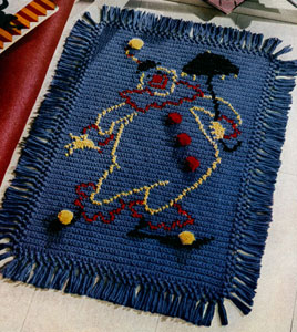 Happy the Clown Rug Pattern