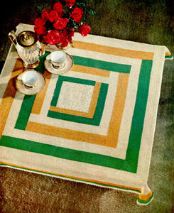 Metropolitan Square Tablecloth Pattern