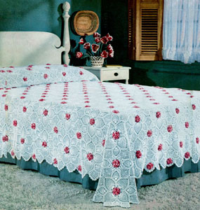 Rose and Pineapple Bedspread Pattern