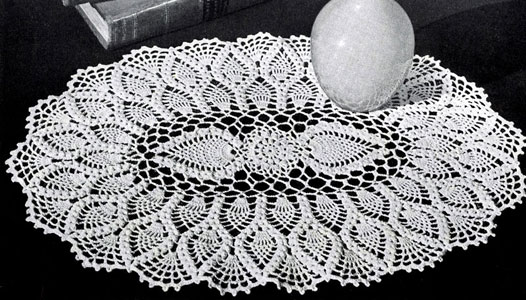 4 sizes Crochet Patterns for Round or Oval Lace Pineapple Tablecloths Instant PDF Digital Download Vintage Crochet Pattern  # C904*