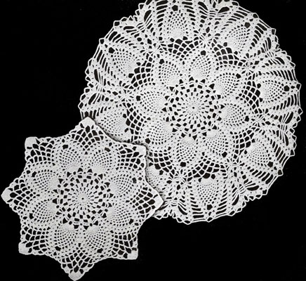 Pineapples Large and Small Doily Patterns