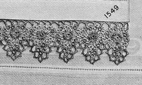 Peony Tatted Edging Pattern #1549