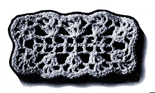 Filet Crochet Medallion Pattern #1855